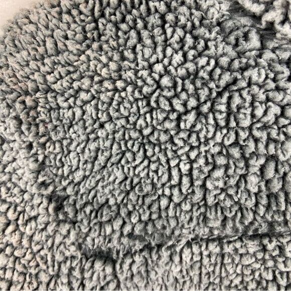 Ladies Green Tea Sherpa Fleece 1/4 Zip Pullover Size Medium Grey/Black - Picture 8 of 10